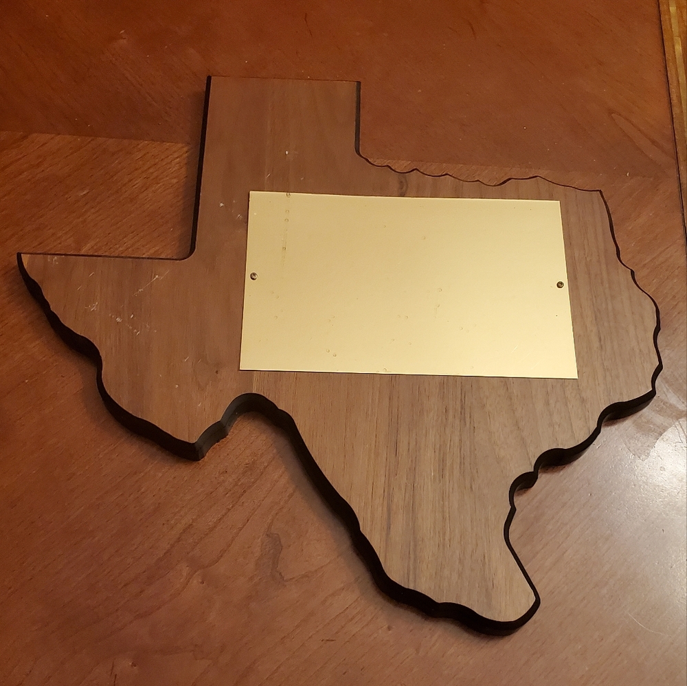 Texas Wooden Map - Picture 3 of 5